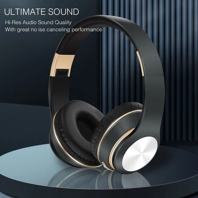 kabellose Bluetooth Kopfhörer Klappkopfhörer Stereo Gaming Kopfhörer mit Mikrofon