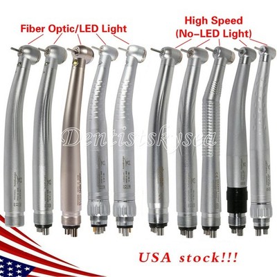 NEW Dental Fiber Optic LED E-generator High Speed Handpiece 4/2/6Hole USA