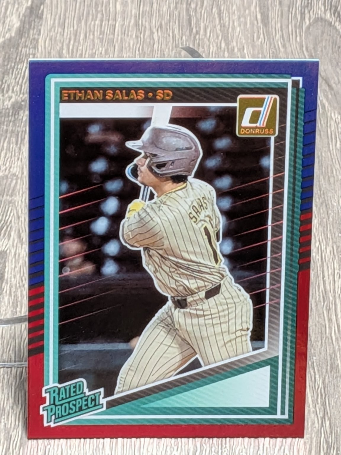 Ethan Salas San Diego 2025 Blue Red Rated Prospect Donruss Panini #199