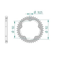 Afam Kettenrad Stahl #525 41 ZäHne (FüR: Mv Agusta Brutale 1090 R Abs B5 14-15 )