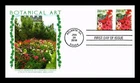 DR JIM STAMPS US COVER BOTANICAL ART IMPERFORATE FDC COMBO PANDA CACHET