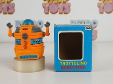 Spinning Robot Toy Space Stop Gig Vintage '70 New Orange