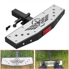 2" Tow Hitch Step Trailer for 2 Inch Receiver Bumper Protector with Pin Lock