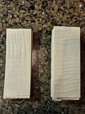 FINGERBOARD VENEER. 20 long grain, 20 cross grain, 40 sheets in total. Reg Maple
