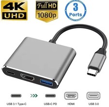 USB C Hub 8In1 7in2 7in1 3in1 Type C 3.1 To 4K HDMI Adapter with RJ45 SD/TF Card