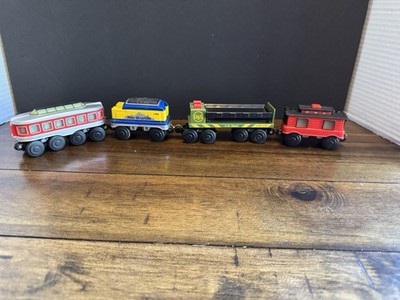 Vintage Learning Curve 1999 2000 Train Cars Set - Christmas Passenger  & Caboose
