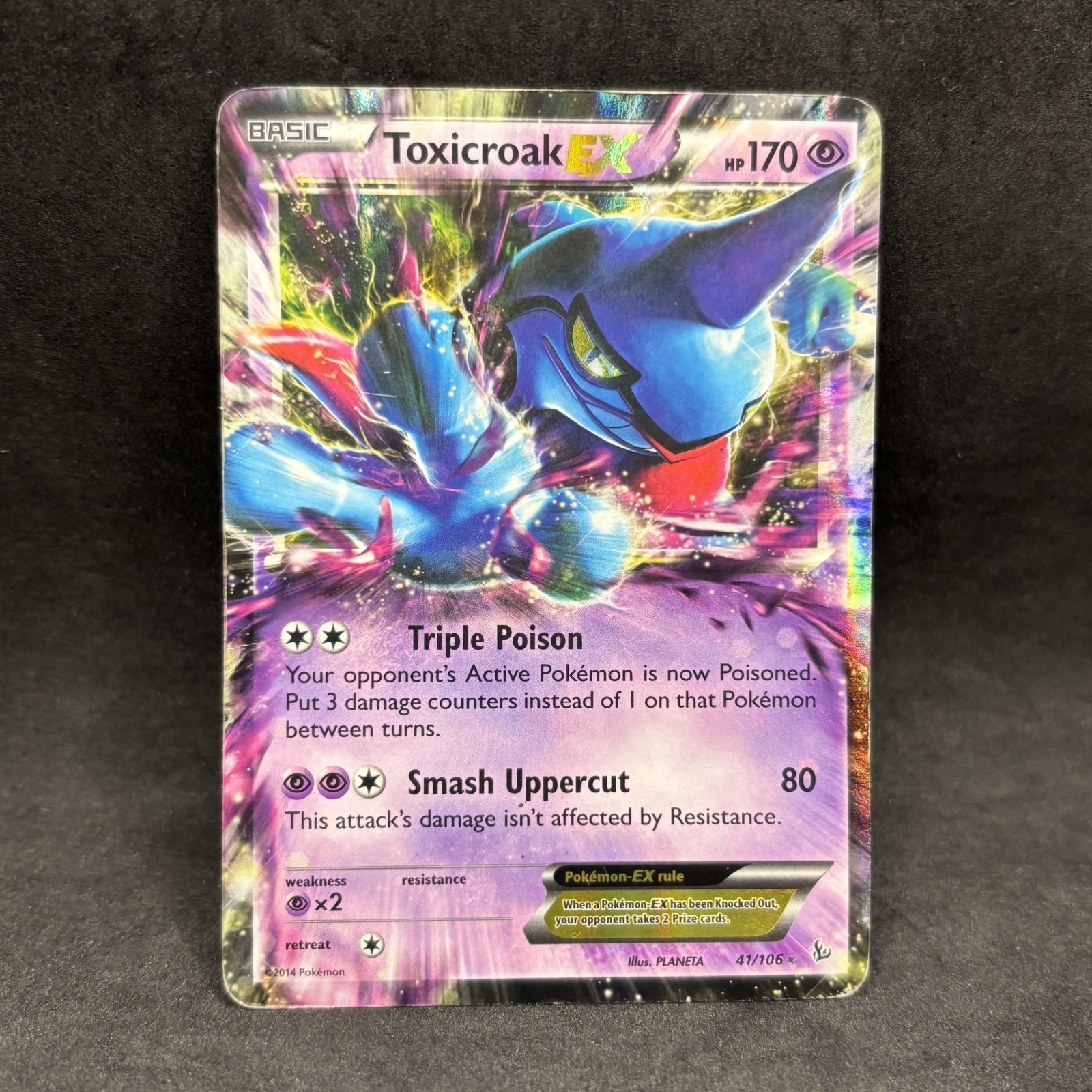 Pokemon TCG - Toxicroak EX 41/106 Ultra Rare - XY Flashfire - HP