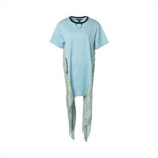 Louis Vuitton 24AW Cotton & silk Dress XS Ladies' Light blue x yellow  RW242WW M