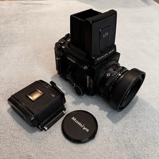 Mamiya RB67 Pro S Medium Format Film Camera W/ 90mm Sekor F3.8 +2x 120 Film Back