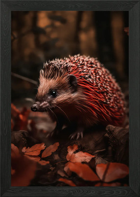 Schöner Igel gerahmtes Wandbild Poster Leinwanddruck Bild