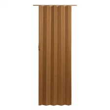 Spectrum Via 48 In. X 96 In. Fruitwood Vinyl Accordion Door , Closet Entryway