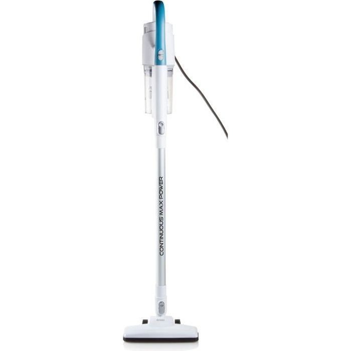 Aspirateur balai filaire DOMO DO237SV blanc compact de 0.45L pour un nettoyage quotidien