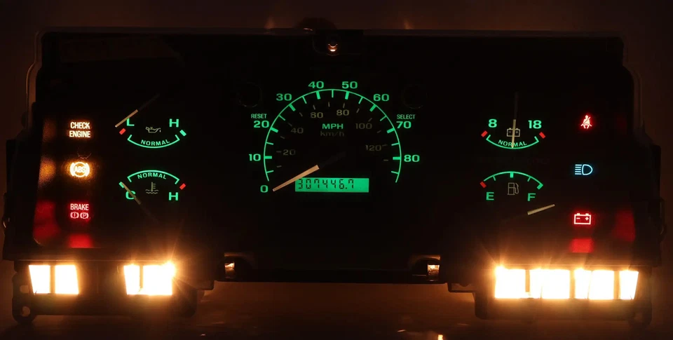 Ford Bronco F-150 F-250 F-350 1996 cuadro de instrumentos de gasolina velocímetro manual Foto 2 de 4