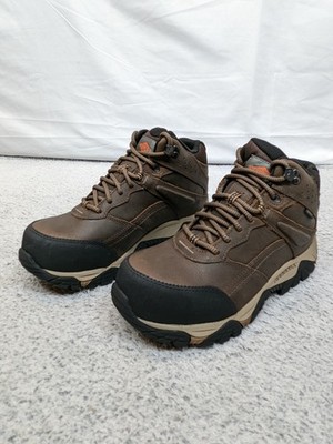 New Merrell MOAB Adventure Mid WP CF Boots Hiking Work Brown Mens 7 J004633W NIB