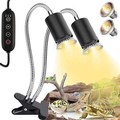 Aquarium Schildkröte Wärmelampe UVA UVB Lampe Terrarium Heizlampe E27 25W+50W