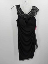 Pre-Owned XScape Black Size 4 Cocktail Knee Length Sleeveless Dress