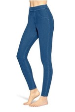 HUE Denim Size Small Pull On Casual Medium Wash Legging NWT Free Shipping 