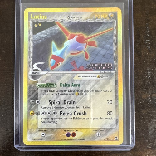 Latias #8/113 (2005) -Delta Species-EX Delta Species Ultra Rare Holo Stamp NM/LP