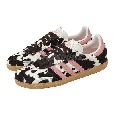 adidas Originals Samba OG W Pink White Brown Cow Print Women Casual Shoes KK2239