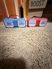 Budweiser and Bud Light Wireless Speaker Duo In Red and Blue