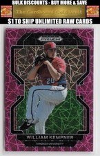 2022 Panini Prizm Draft Picks William Kempner #PDP106 Neon Pink Velocity