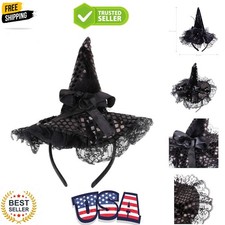 Halloween Witch Hat Headband for Halloween Costume Dress up Party Supplies,10...