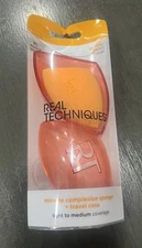 1 Real Techniques MIRACLE COMPLEXION SPONGE + Travel Case *NEW*
