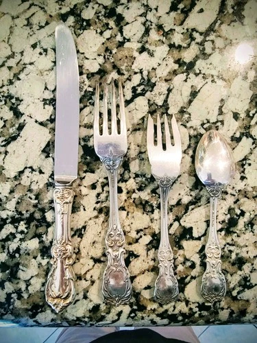 Burgundy by Reed & Barton Sterling Silver Dinner Size Place Setting(s) 4-Piece