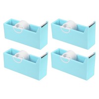 4Er-Pack Klebebandhalter FüR Schreibtisch, Blau Mit Cutter