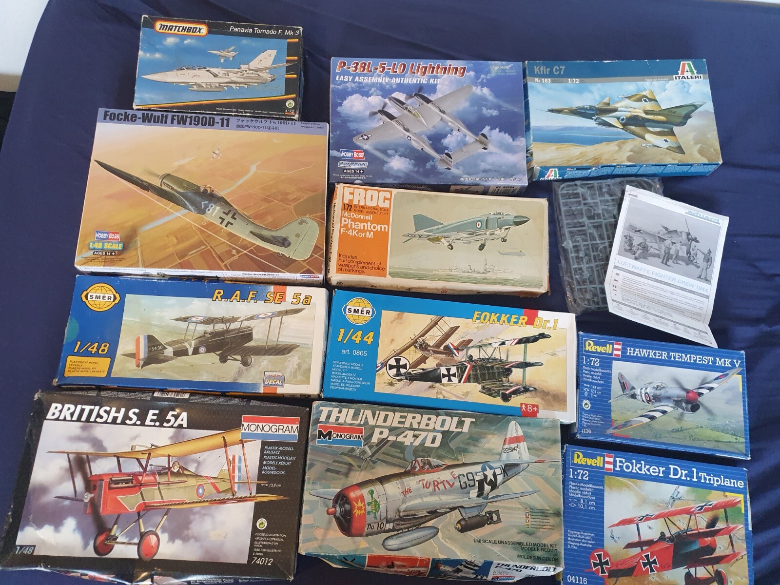 12 model kits job lot Mixed Lot All Sizes Makes Collection.ww1 Ww2