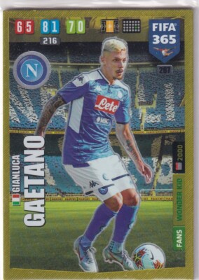 Panini Adrenalyn XL FIFA 365 2020 No. 267 Gianluca Gaetano Wonder Kid