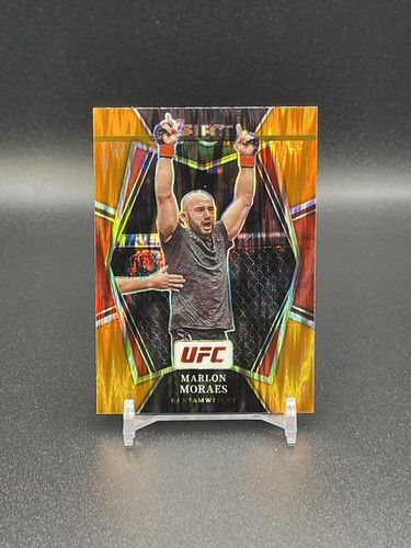 Marlon Moraes 2022 Panini Select UFC Orange Shock Premier Prizm SP Bantamweight - Picture 1 of 2