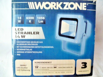 Workzone LED Strahler 14 w  11 x 12 x 9 cm