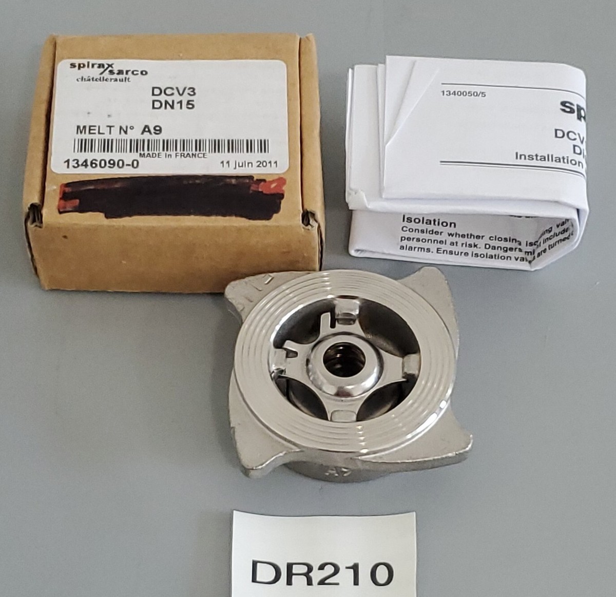 NEW IN BOX* Spirax Sarco DCV3 DN15 Disc Check Valve Assembly +