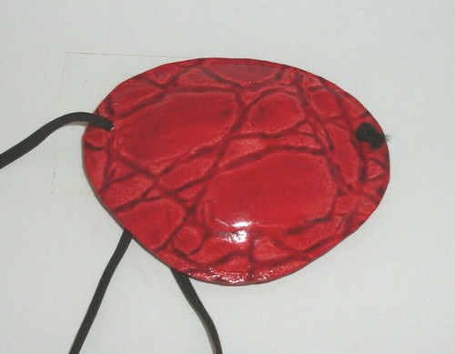 World's Best Eye Patch, Embossed Leather Dyed Hide Pattern, Replaceable Elastic - Picture 14 of 23