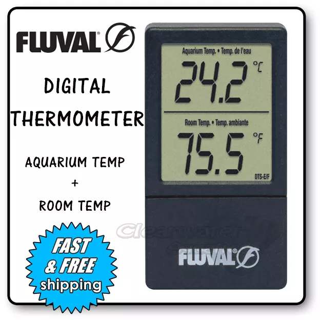 T METER twin Digital THERMOMETER Fish TANK aquarium TEST KIT HEATER  WIRELESS