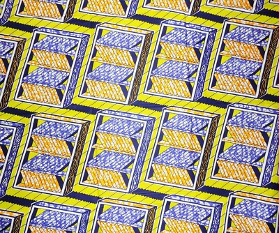 African Bookshelves Fabric 3 yards