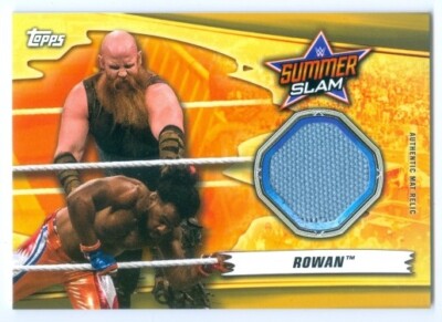 ROWAN ''GOLD SUMMERSLAM 2018 MAT RELIC CARD /10'' TOPPS WWE SUMMERSLAM 2019
