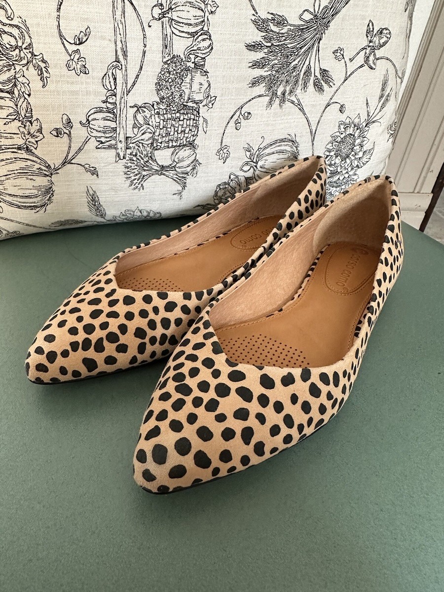 Leopard Print Corso Como Flats Corso Como Animal Print Calf Hair