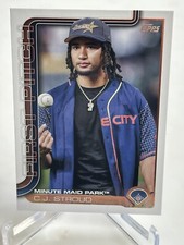 2025 Topps Series 1 C.J. Stroud First Pitch Card #FP-10 Houston Astros