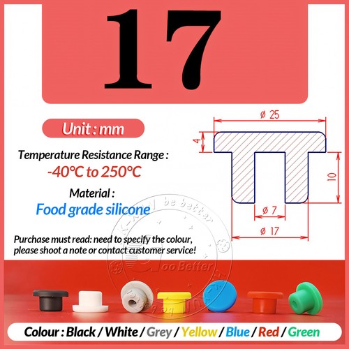 Black Round Silicone Rubber Blanking Seal Bung Hole Plugs End Caps 2mm-301.5mm - Picture 63 of 157