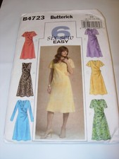 WOMENS UNCUT BUTTERICK B4723 Sewing Pattern MOTHER OF THE BRIDE DRESS SIZE 8-14