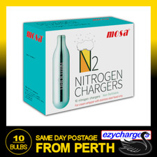 10 BULBS MOSA N2 NITRO CHARGERS 10 PACK x 1 NITROGEN COLD BREW COFFEE TEA
