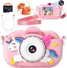 Kids Camera for Toddler Girls Boys Aged 3-9,  32MP Kids Toys Digital Camera 3...