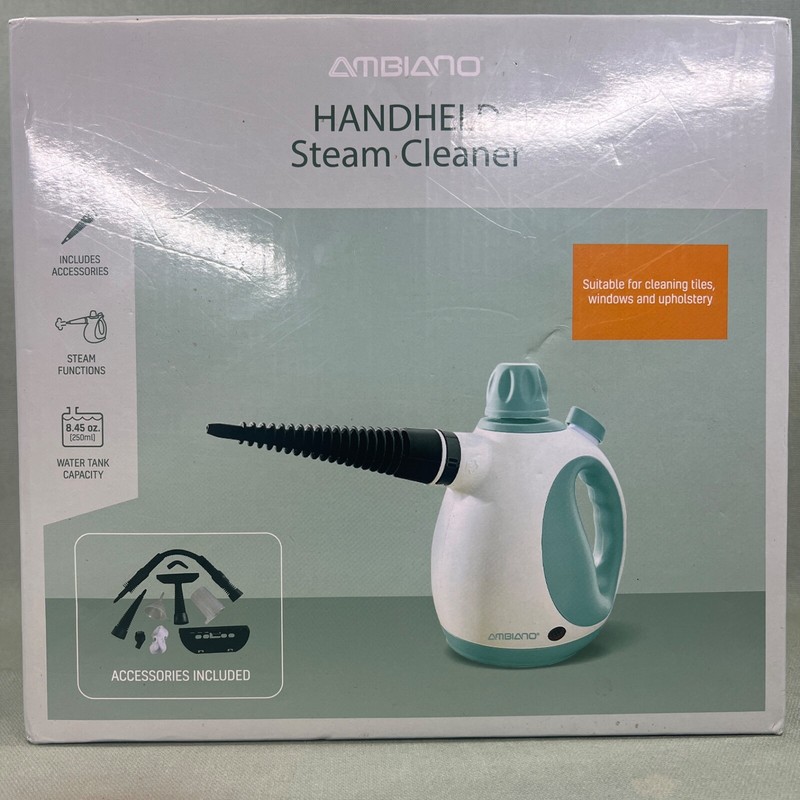 Ambiano Handheld Steam Cleaner Portable Multipurpose Steamer with Attachments -