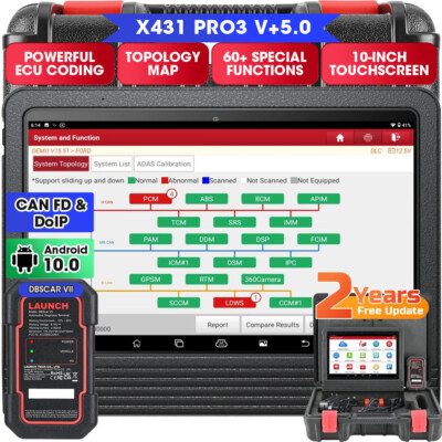 LAUNCH X431 PRO3S+ V+ V5.0 PRO 5 KFZ OBD2 Diagnosegerät ALLE SYSTEM Key Programm