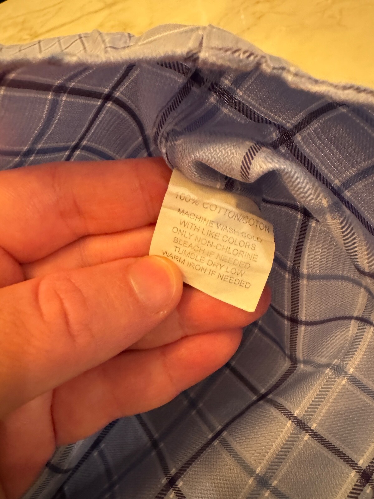 Robert Talbott Blue Plaid Pattern Shirt - Size L … - image 10