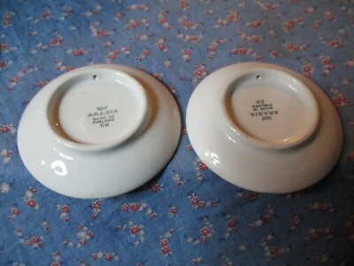 2 Small Trays / Plates Arabia Made in Finland 69 Scenes 3 1/4