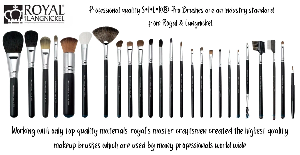 Royal & Langnickel Make-up Pinsel Set 15-teilig – Brush Essentials, Mit Etui