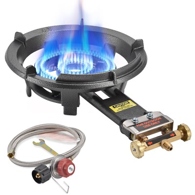 #ad 80000 BTU Camping Propane Burner Stove Heavy Duty Gas Stove $78.84